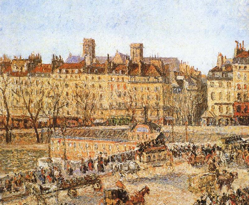 Bank on the afternoon of, Camille Pissarro